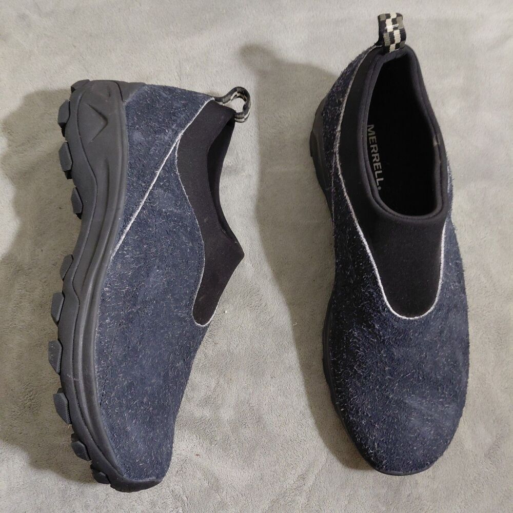 Merrell Winter Moc 3 1TRL Shoes Mens 13 Black Oyster Outdoor Comfort Suede